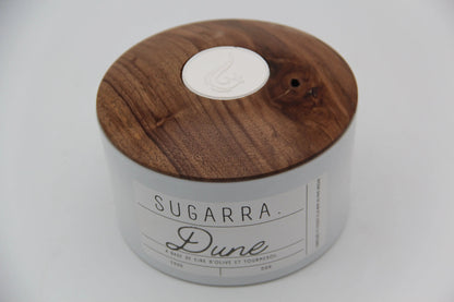 Bougie 350g avec couvercle en Noyer – Pièce n°15