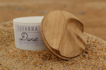 Bougie artisanale parfumée "Dune" avec couvercle sculpté à la main - 350 g Sugarra