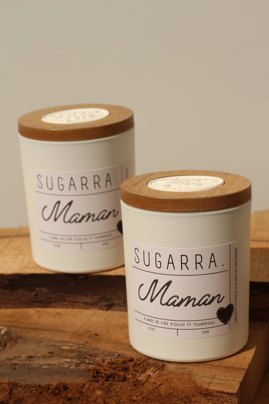 Bougie artisanale parfumée 125g - Fête des Mères Sugarra