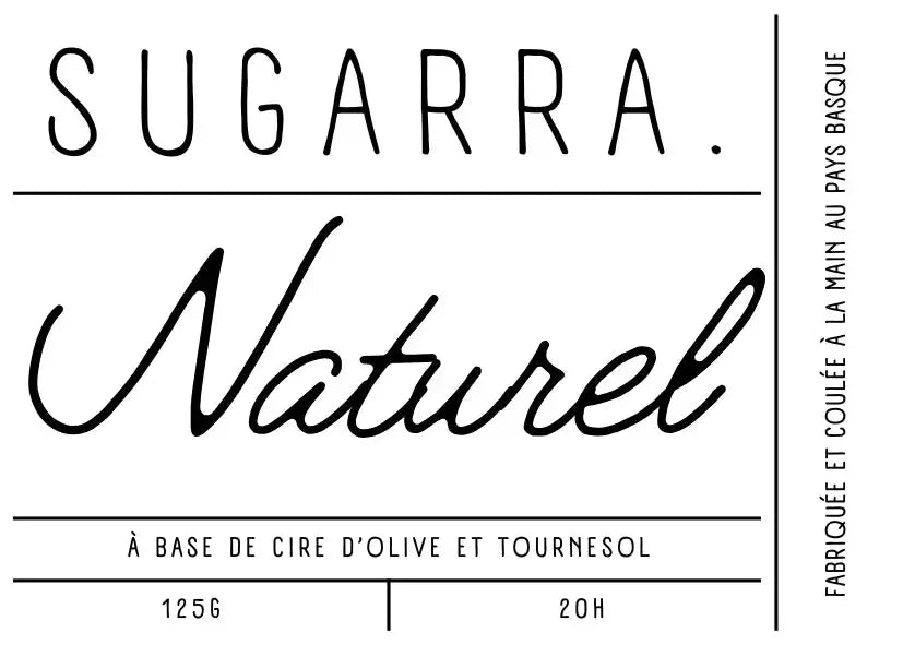 Bougie artisanale parfumée – 125 g Sugarra