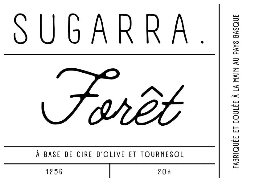 Bougie artisanale parfumée – 125 g Sugarra