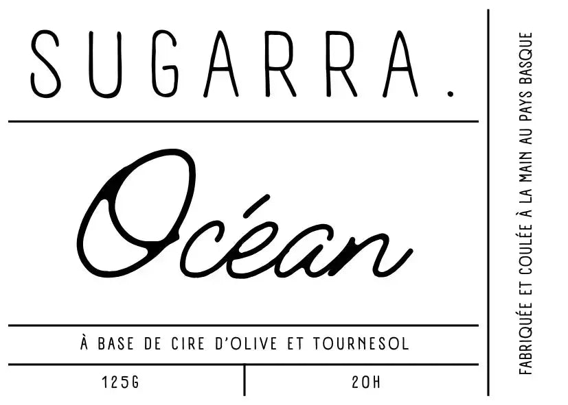Bougie artisanale parfumée – 125 g Sugarra