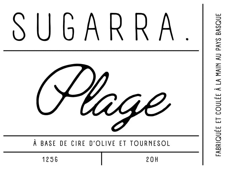 Bougie artisanale parfumée – 125 g Sugarra