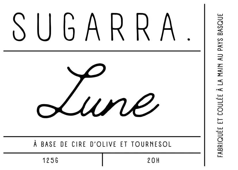 Bougie artisanale parfumée – 125 g Sugarra