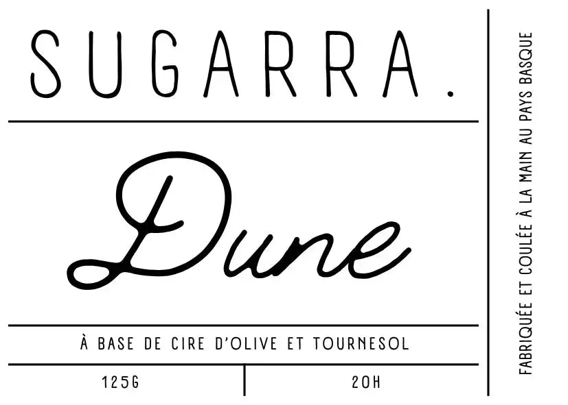 Bougie artisanale parfumée – 125 g Sugarra