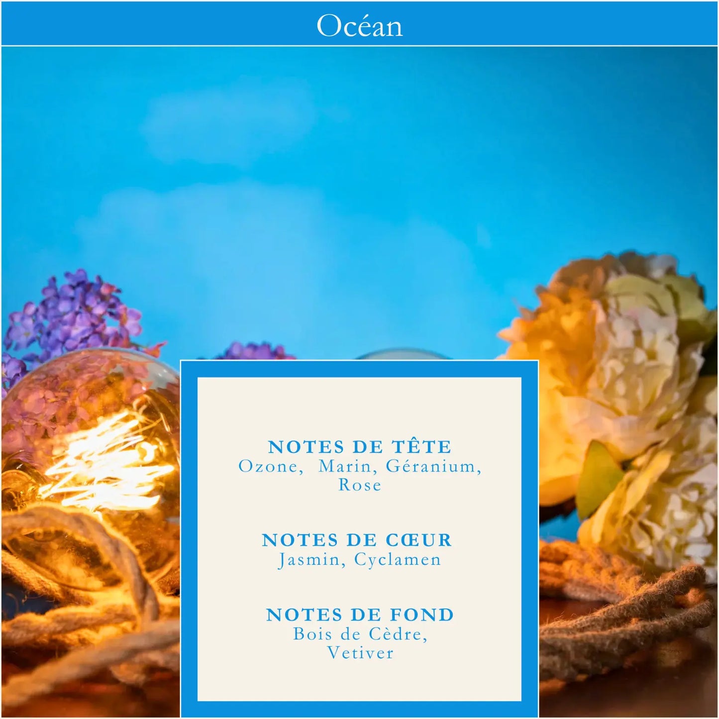 Bougie parfumée avec couvercle fleurs séchées - 350 g Sugarra
