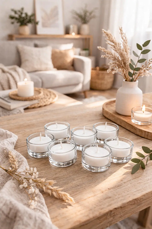 Coffret de 6 bougies chauffe-plats personnalisable
