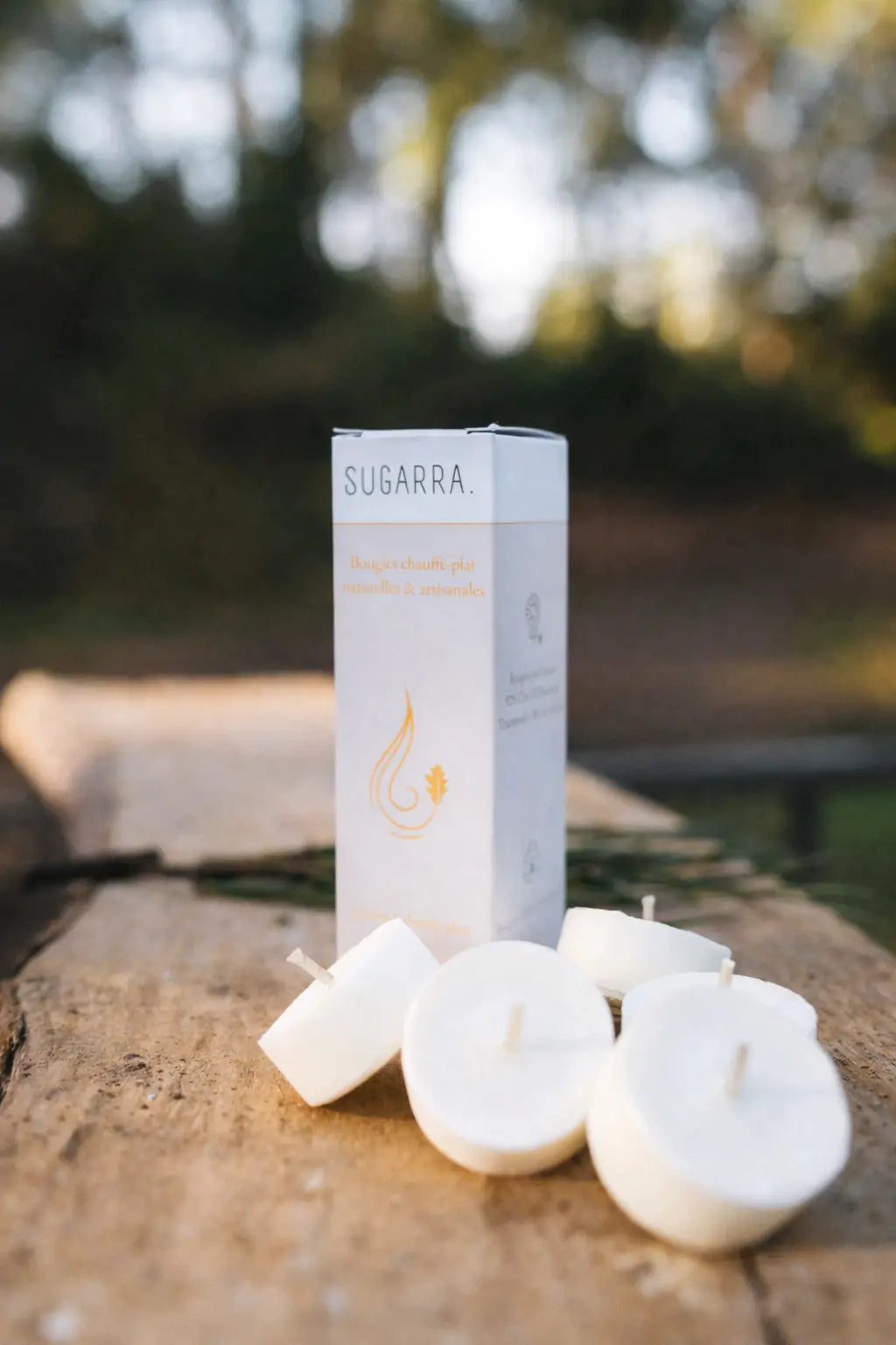 Coffret de 6 bougies chauffe-plats personnalisable