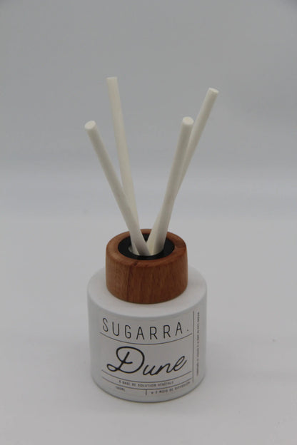 Diffuseur à tiges 100 ml avec bouchon en Bois spéciaux ( Marronnier Bleuté ) - Pièce n°05 Sugarra