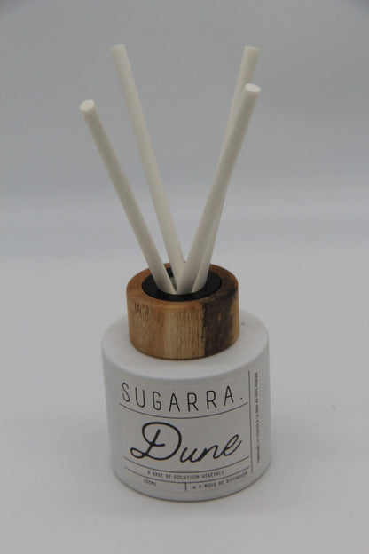 Diffuseur à tiges 100 ml avec bouchon en Bois spéciaux ( Marronnier Bleuté ) - Pièce n°05 Sugarra