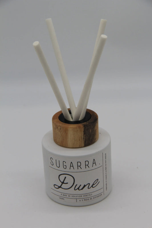 Diffuseur à tiges 100 ml avec bouchon en Bois spéciaux ( Marronnier Bleuté ) - Pièce n°05 Sugarra