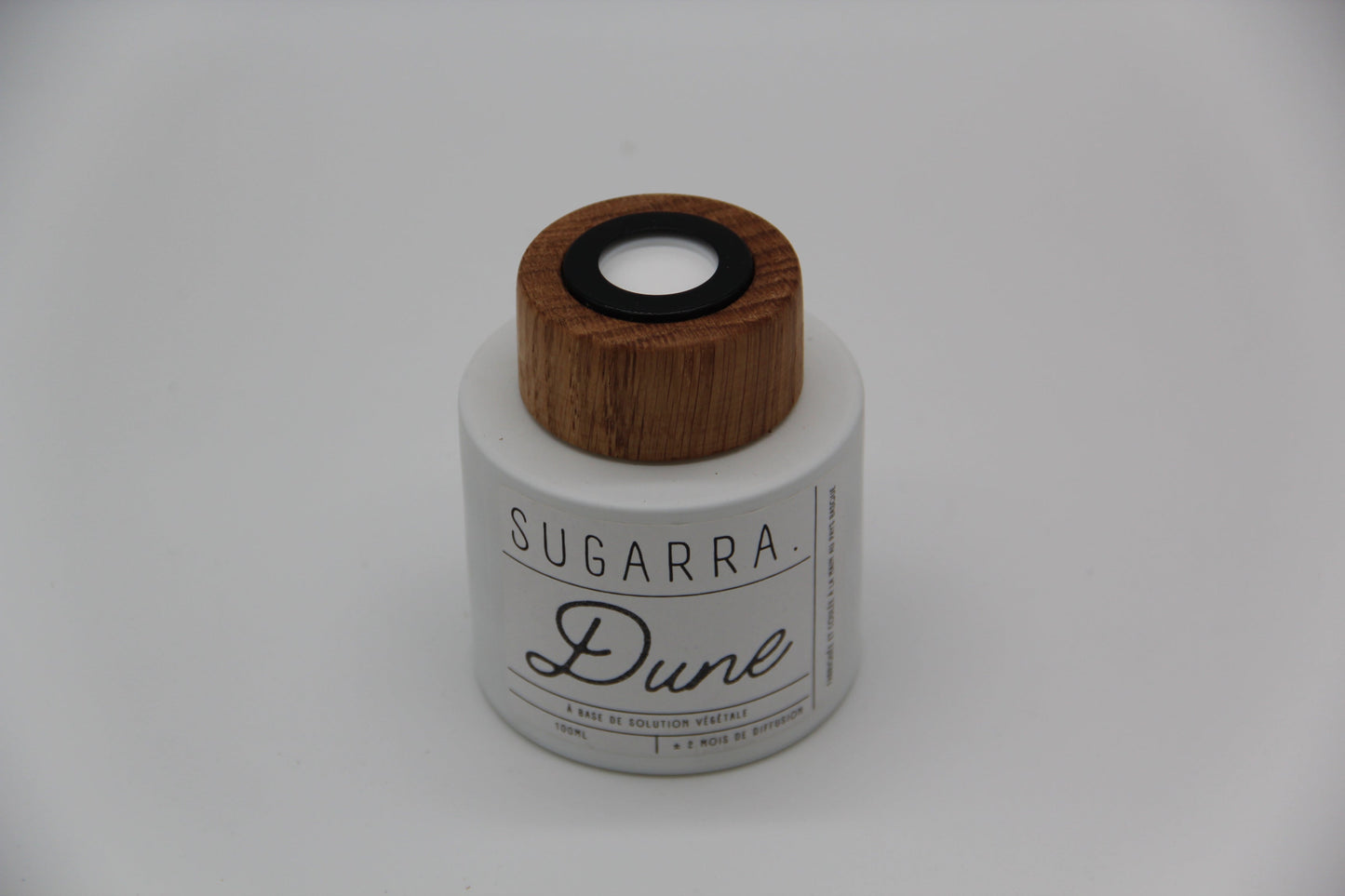 Diffuseur à tiges 100 ml avec bouchon en Chêne - Pièce n°01 Sugarra