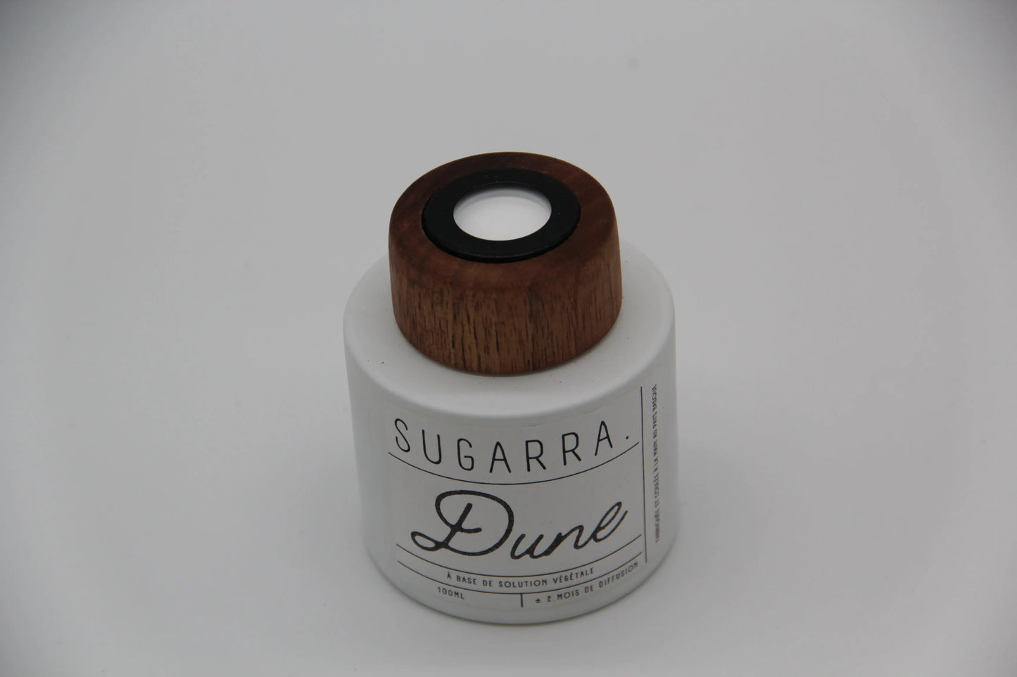 Diffuseur à tiges 100 ml avec bouchon en Noyer - Pièce n°01 Sugarra
