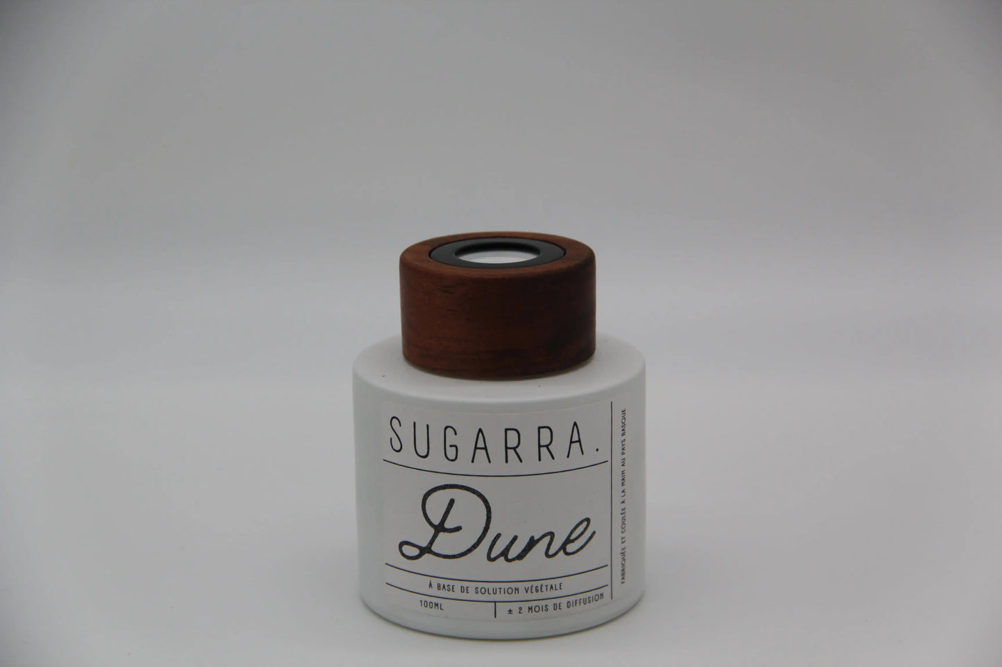 Diffuseur à tiges 100 ml avec bouchon en Noyer - Pièce n°02 Sugarra
