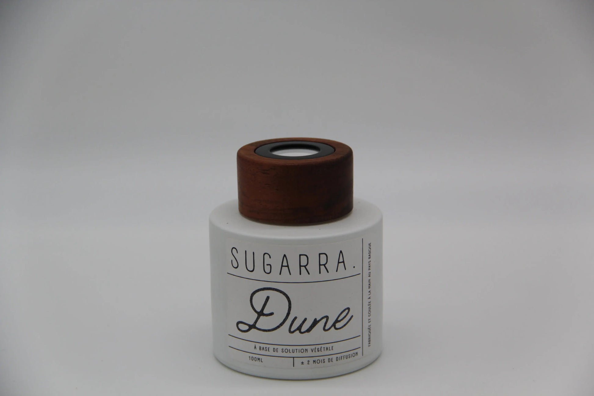 Diffuseur à tiges 100 ml avec bouchon en Noyer - Pièce n°02 Sugarra