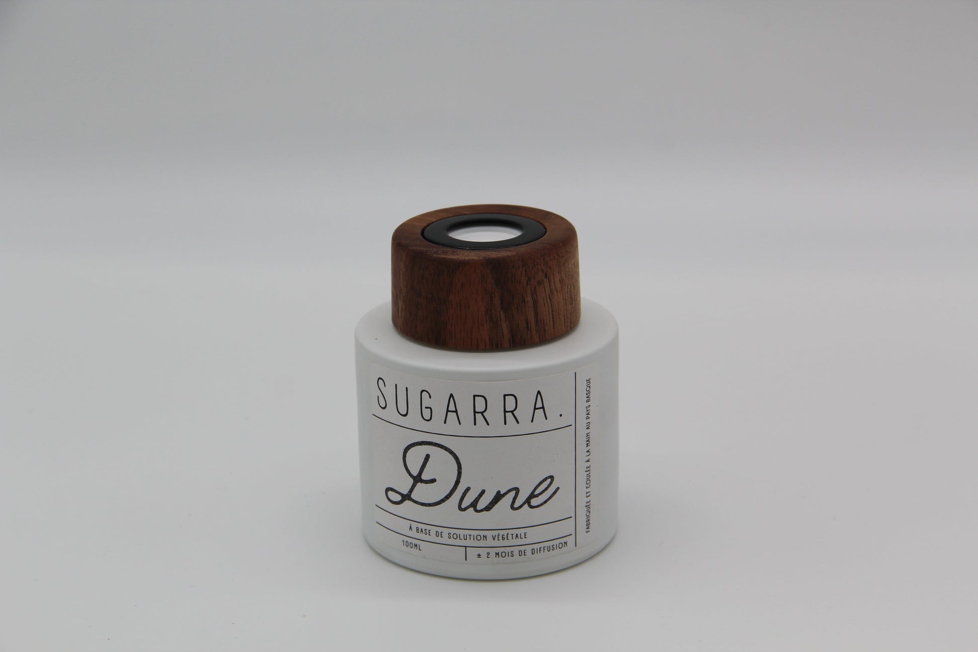 Diffuseur à tiges 100 ml avec bouchon en Noyer - Pièce n°03 Sugarra