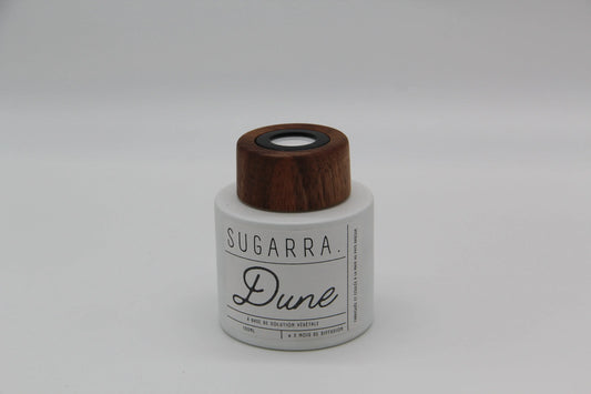 Diffuseur à tiges 100 ml avec bouchon en Noyer - Pièce n°03 Sugarra