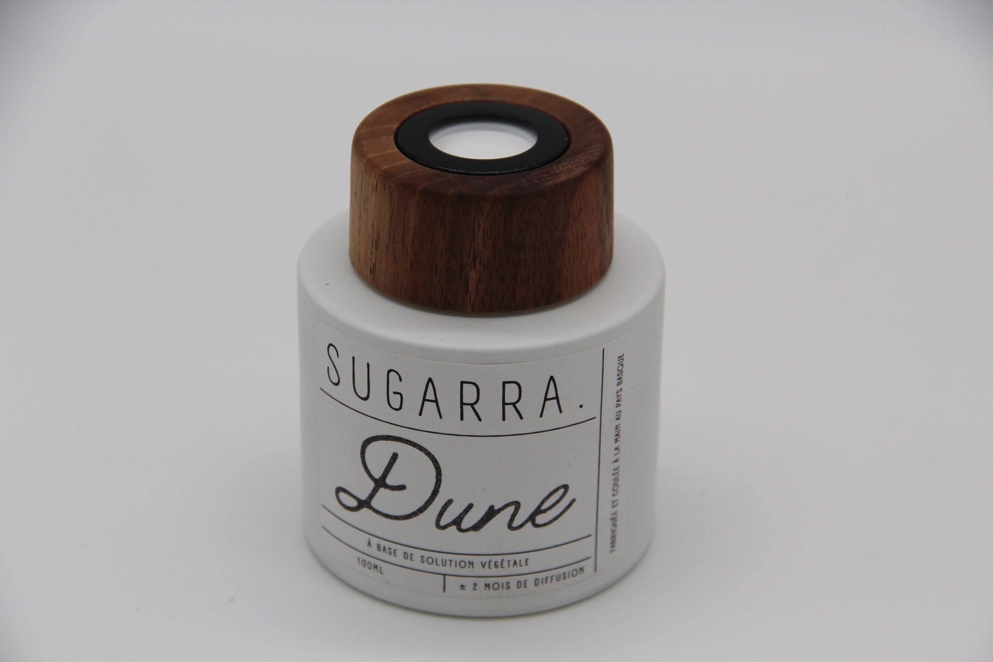 Diffuseur à tiges 100 ml avec bouchon en Noyer - Pièce n°03 Sugarra