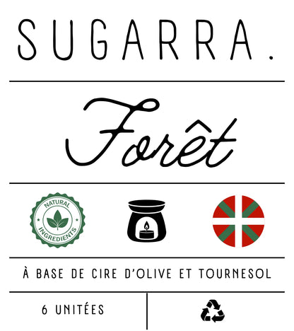 Fondants en cire naturelle d’olive Sugarra