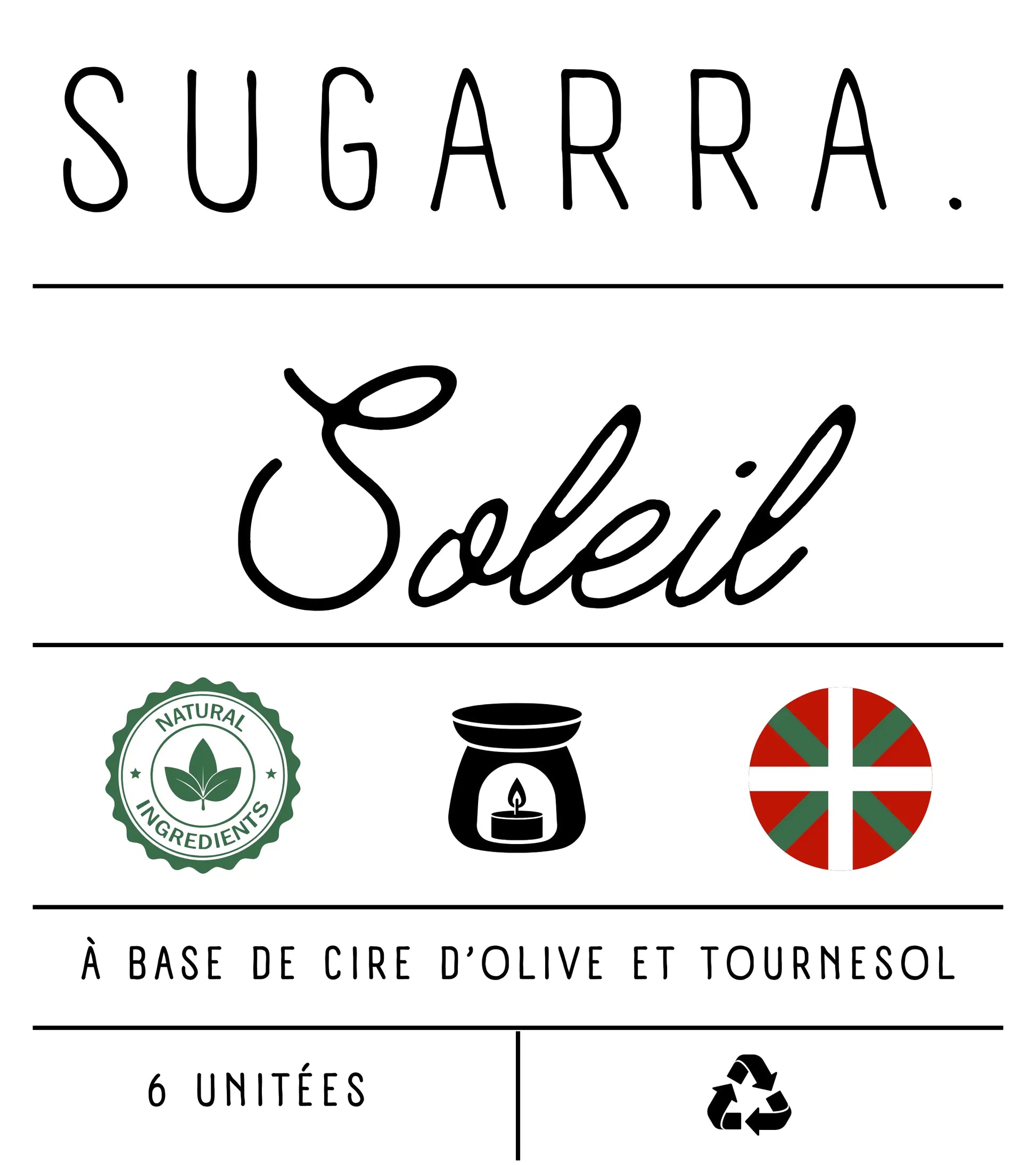 Fondants en cire naturelle d’olive Sugarra